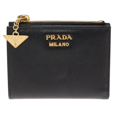 Prada Saffiano Lux Leather Bifold Wallet 